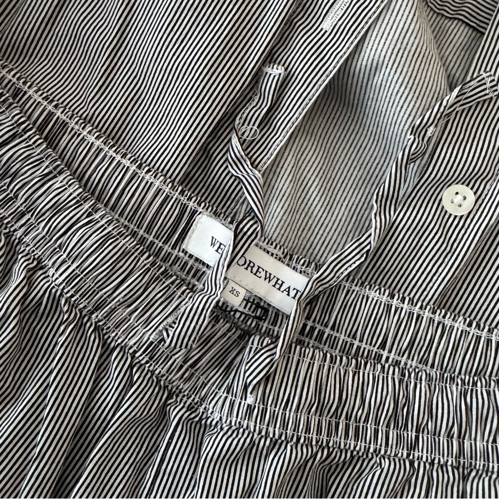 Button-Up Poplin Striped Matching Set - Picture 10 of 13